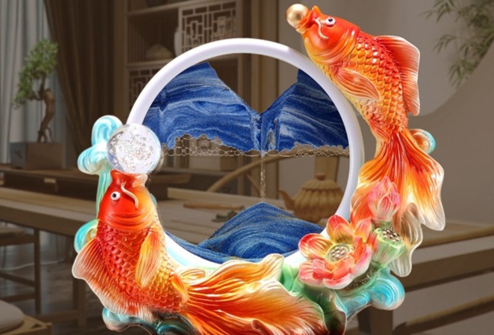 Tượng cá chép giúp gia tăng tài lộc và may mắn trong làm ăn